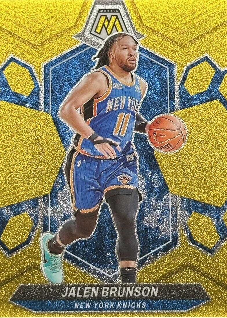 Jalen Brunson 2023 Mosaic #67 Gold Glitter /5 Price Guide - Sports