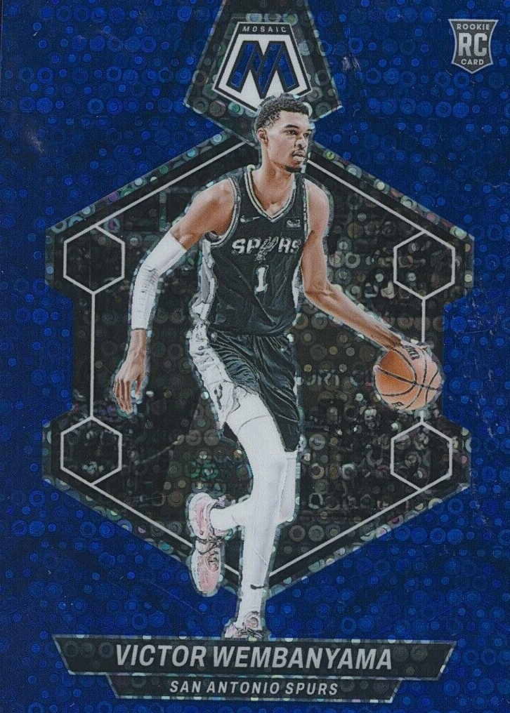 Victor Wembanyama 2023 Mosaic #238 Fast Break Blue /85 Price Guide 
