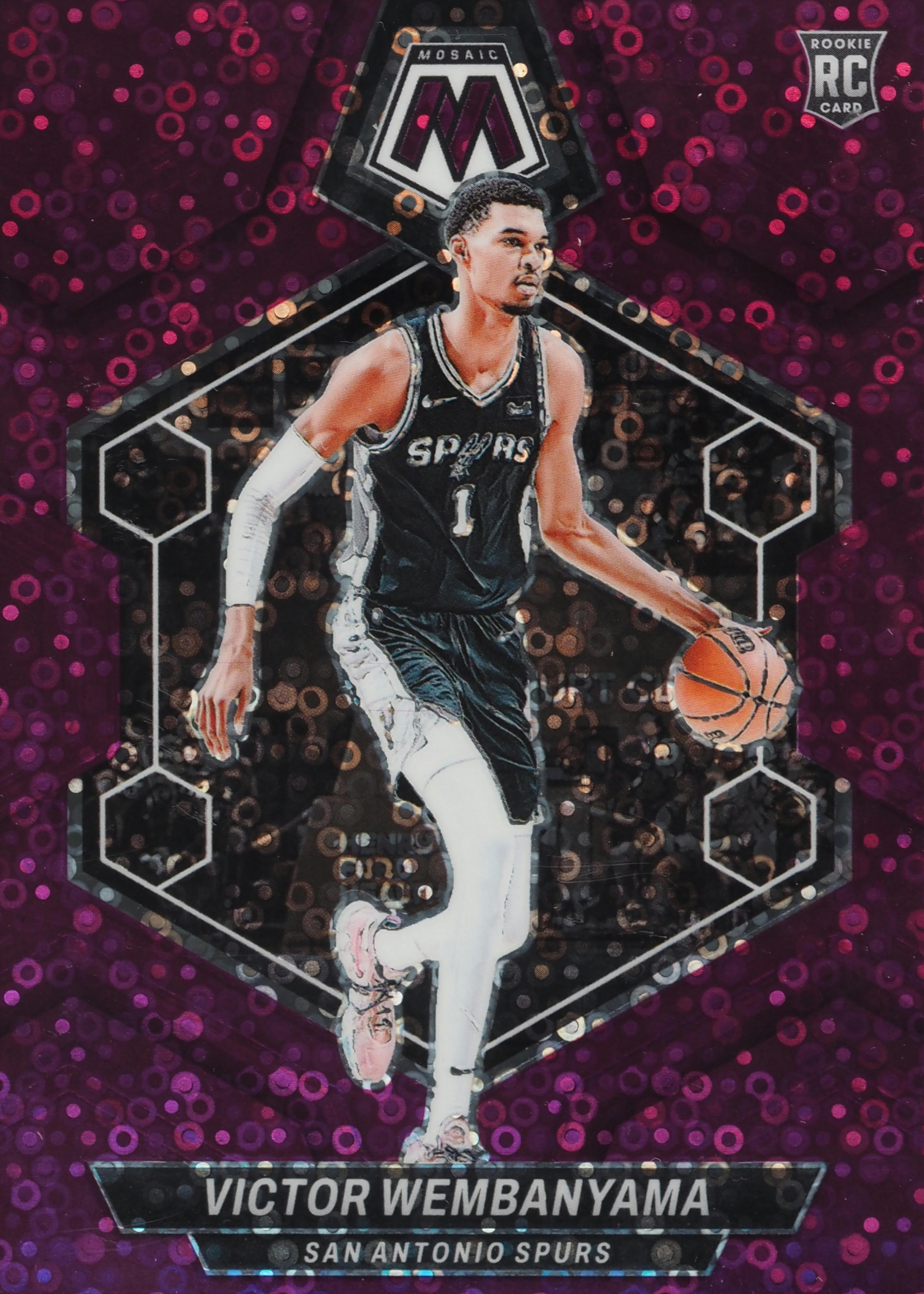 Victor Wembanyama 2023 Mosaic #238 Fast Break Purple /50