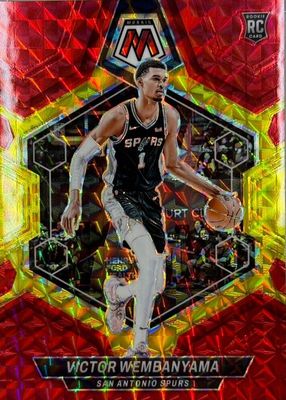 2023 Mosaic #238 Choice Fusion Red & Yellow /75