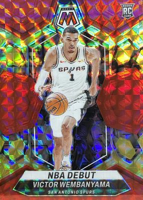 2023 Mosaic #257 NBA Debut - Choice Fusion Red & Yellow /75