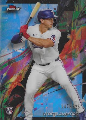 2024 Topps Finest #97 Common - Sky Blue Refractor /325