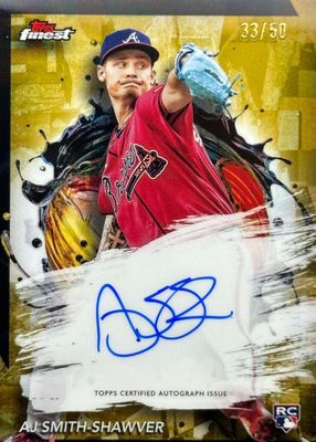 2024 Topps Finest #FA-AS Finest Autographs - Gold Refractor /50
