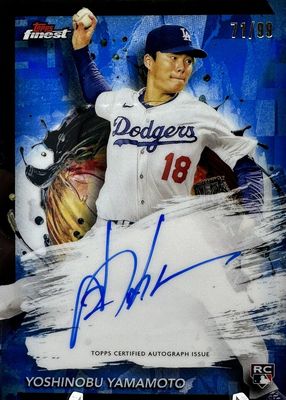 2024 Topps Finest #FA-YY Finest Autographs - Blue Refractor /99