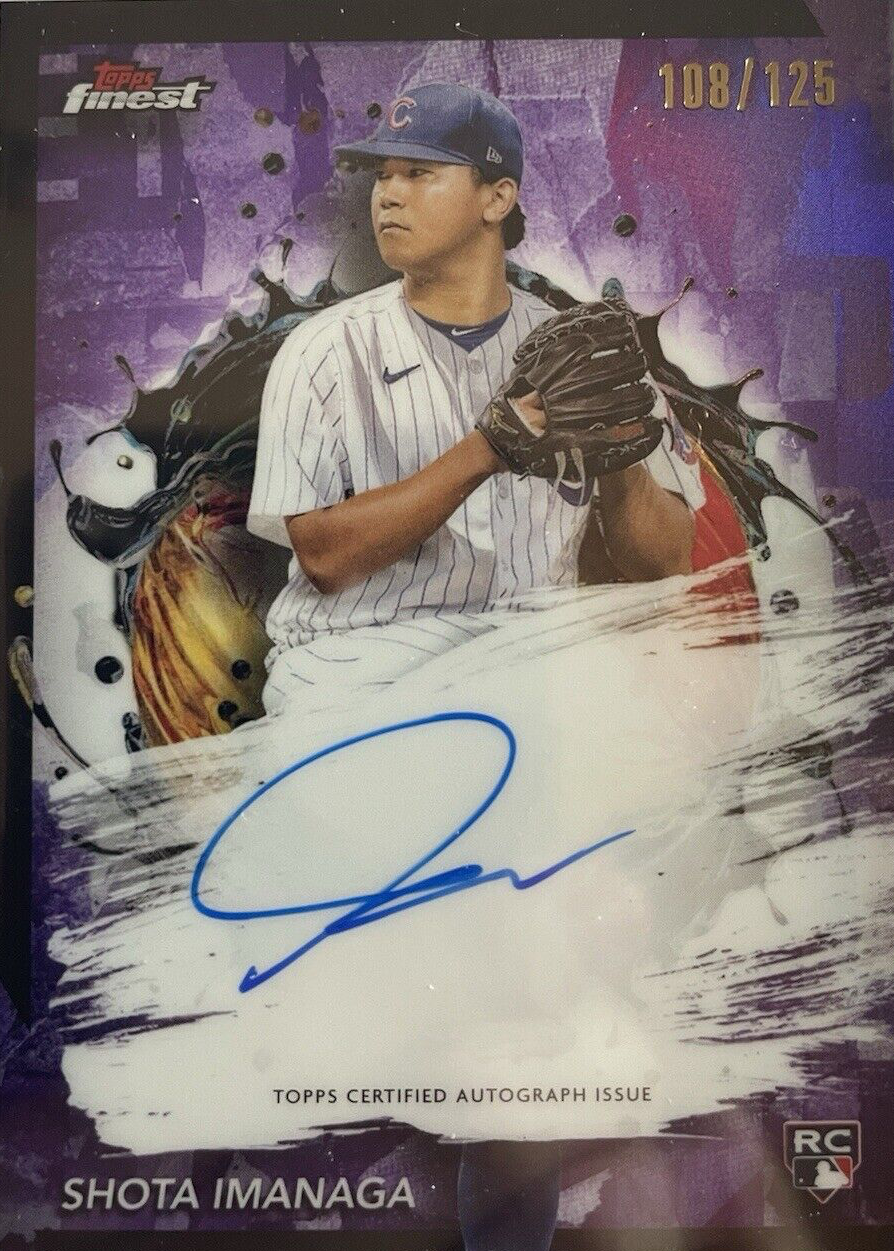 Shota Imanaga 2024 Topps Finest #FA-SI Finest Autographs