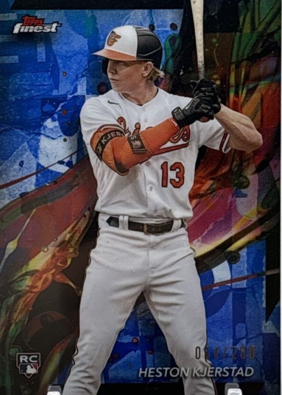 Heston Kjerstad 2024 Topps Finest #43 Common - Blue Refractor /200 Rookie RAW