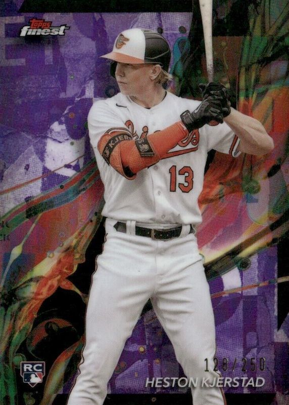 Heston Kjerstad 2024 Topps Finest #43 Common - Purple Refractor /250 Rookie RAW