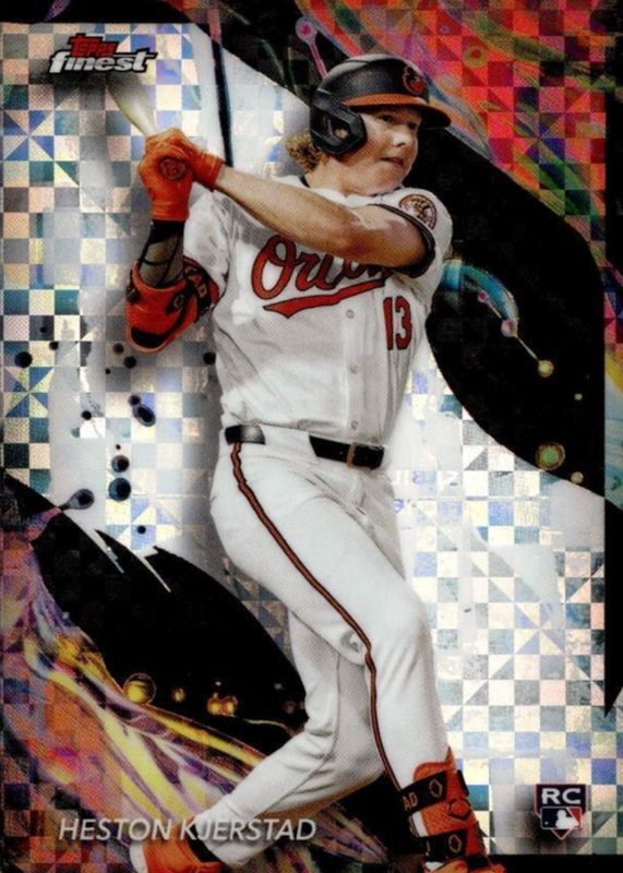 Heston Kjerstad 2024 Topps Finest #139 Uncommon - Checkerboard Refractor Rookie SGC 9