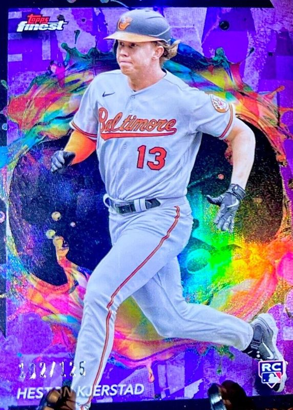 Heston Kjerstad 2024 Topps Finest #248 Rare - Purple Refractor /125 Rookie RAW