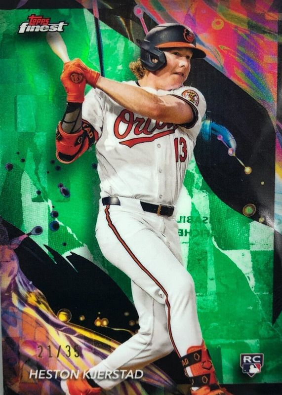 Heston Kjerstad 2024 Topps Finest #139 Uncommon - Green Refractor /35 Rookie RAW