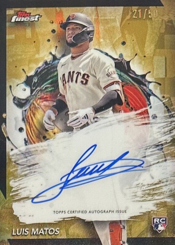 2024 Topps Finest #FA-LM Finest Autographs - Gold Refractor /50