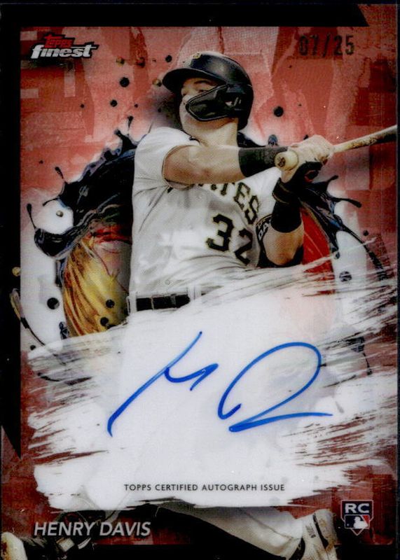 2024 Topps Finest #FA-HD Finest Autographs - Orange Refractor /25