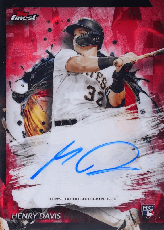 2024 Topps Finest #FA-HD Finest Autographs - Red Lava Refractor /5