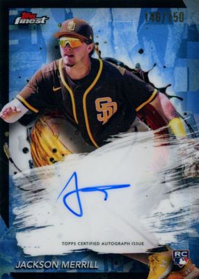 2024 Topps Finest #FA-JME Finest Autographs - Sky Blue Refractor /150