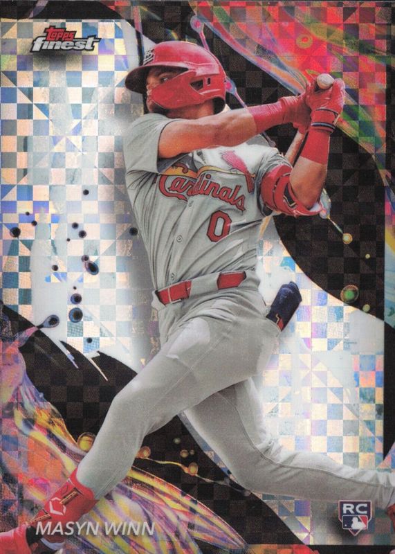 Masyn Winn 2024 Topps Finest #143 Uncommon - Checkerboard Refractor Rookie SGC 10