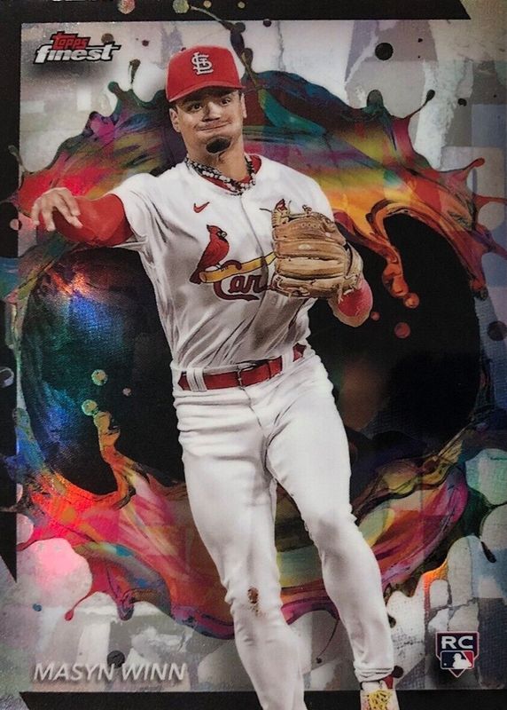 Masyn Winn 2024 Topps Finest #212 Rare - Refractor Rookie RAW