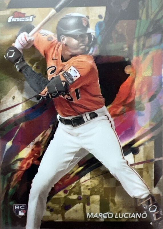Marco Luciano 2024 Topps Finest #42 Common - Gold Refractor /50 Rookie RAW