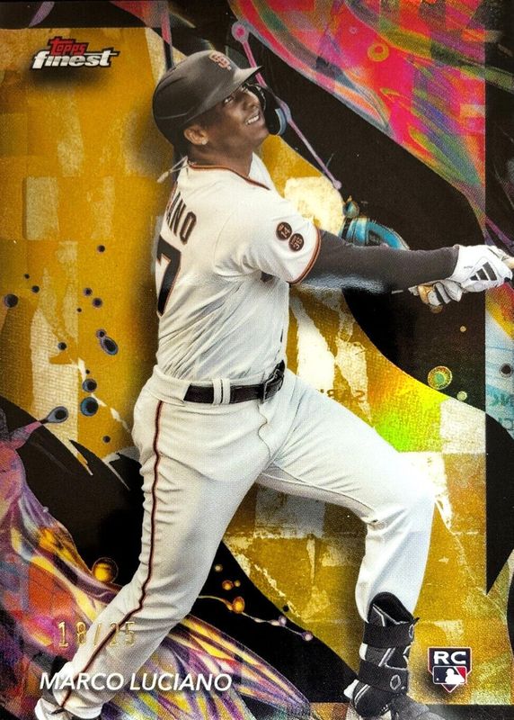 Marco Luciano 2024 Topps Finest #178 Uncommon - Gold Refractor /25 Rookie RAW