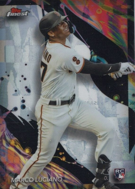 Marco Luciano 2024 Topps Finest #178 Uncommon - Refractor Rookie RAW