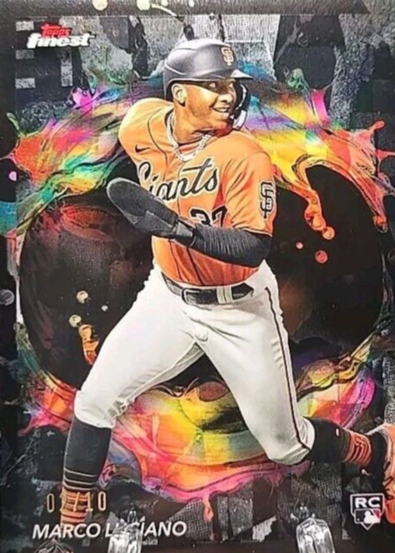 Marco Luciano 2024 Topps Finest #276 Rare - Black Refractor /10 Rookie RAW