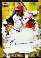 Elly De La Cruz 2024 Topps Finest #FA-ED Finest Autographs - Gold