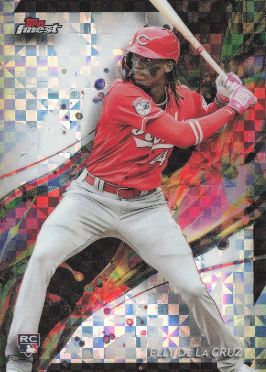 Elly De La Cruz 2024 Topps Finest #64 Common - Checkerboard