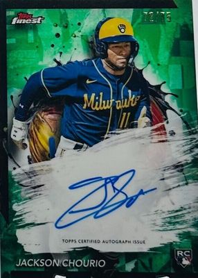 2024 Topps Finest #FA-JC Finest Autographs - Green Refractor /75