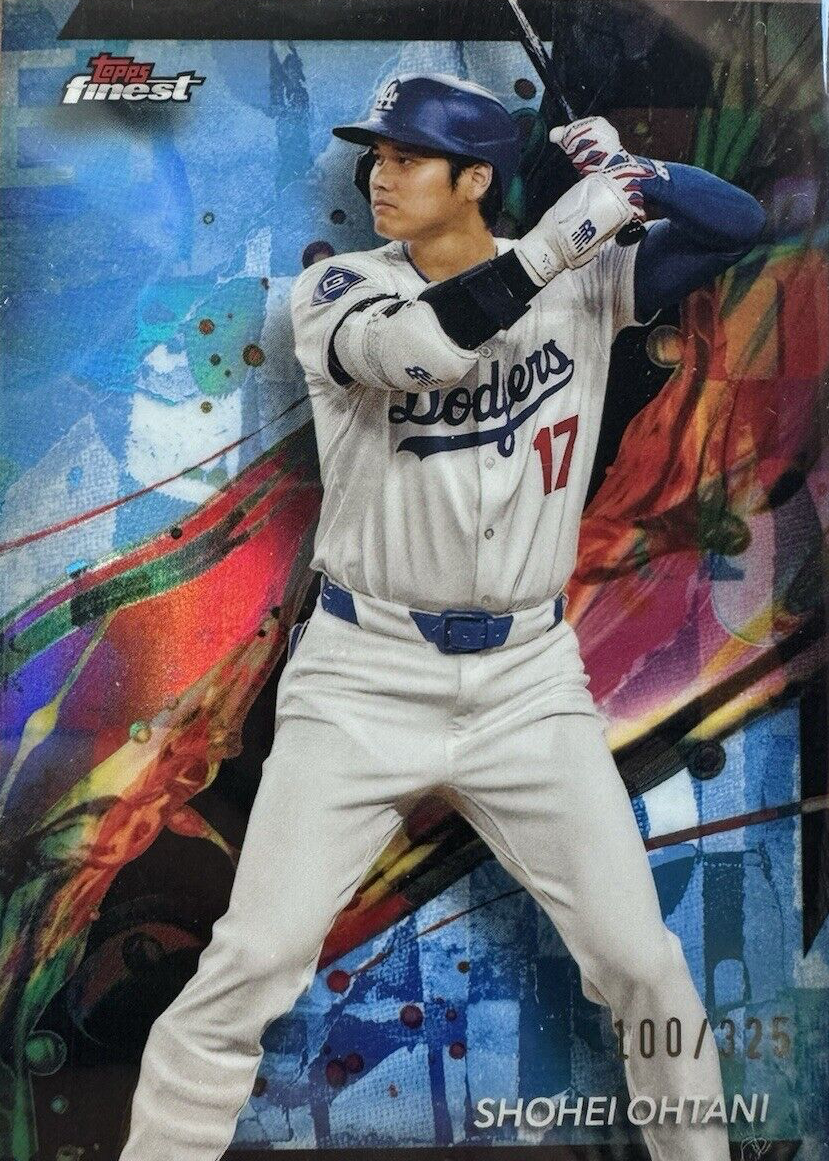 Shohei Ohtani 2024 Topps Finest #100 Common - Sky Blue Refractor