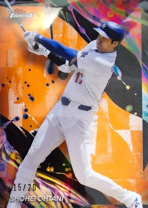 Shohei Ohtani 2024 Topps Finest #177 Uncommon - Orange Refractor /20 SGC 10