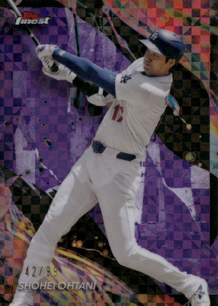 大谷翔平 Finest Shohei Ohtani REFRACTOR /175 Shohei Ohtani 2023 Finest Rose Gold Refractor #17 Los