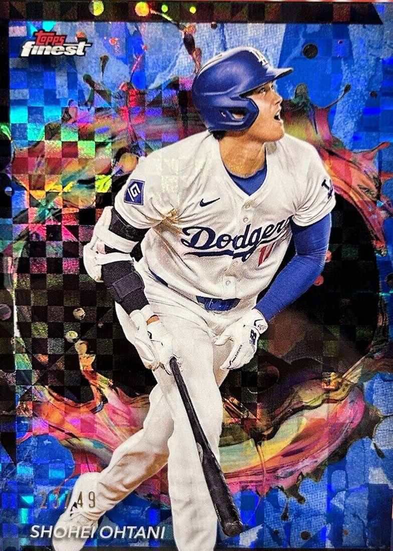 Shohei Ohtani 2024 Topps Finest #286 Rare - Blue Checkerboard