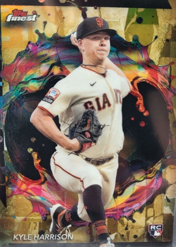 Kyle Harrison 2024 Topps Finest #258 Rare - Gold Refractor /20 Rookie RAW
