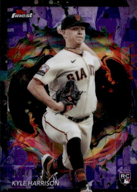 Kyle Harrison 2024 Topps Finest #258 Rare - Purple Refractor /125 Rookie RAW
