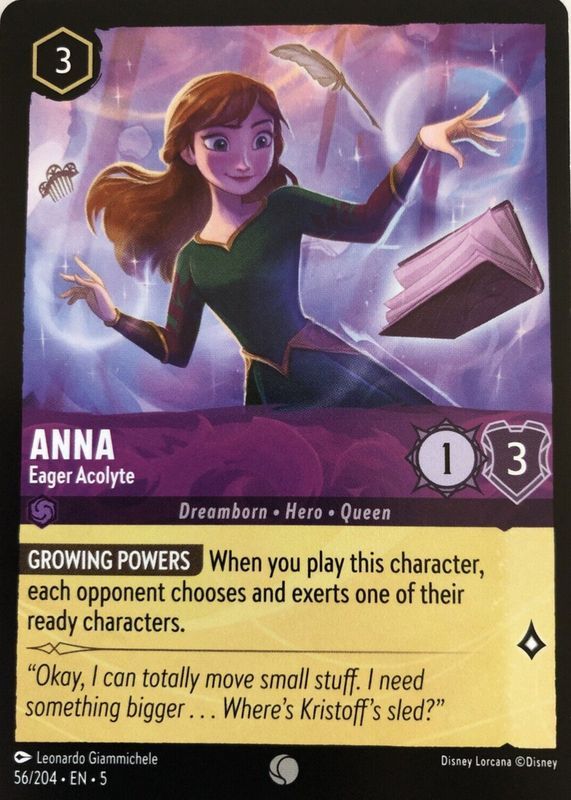 Anna - Eager Acolyte 2024 Shimmering Skies #56/204 Base RAW TCG (NEAR MINT)