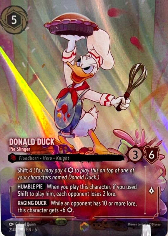 Donald Duck - Pie Slinger 2024 Shimmering Skies #214/204 Enchanted (Alternate Art) PSA 10