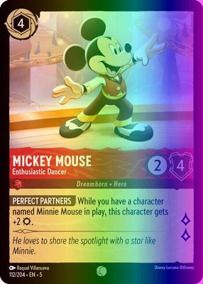 Disney Lorcana TCG Mickey Mouse Ryan Miller Signed Chinese