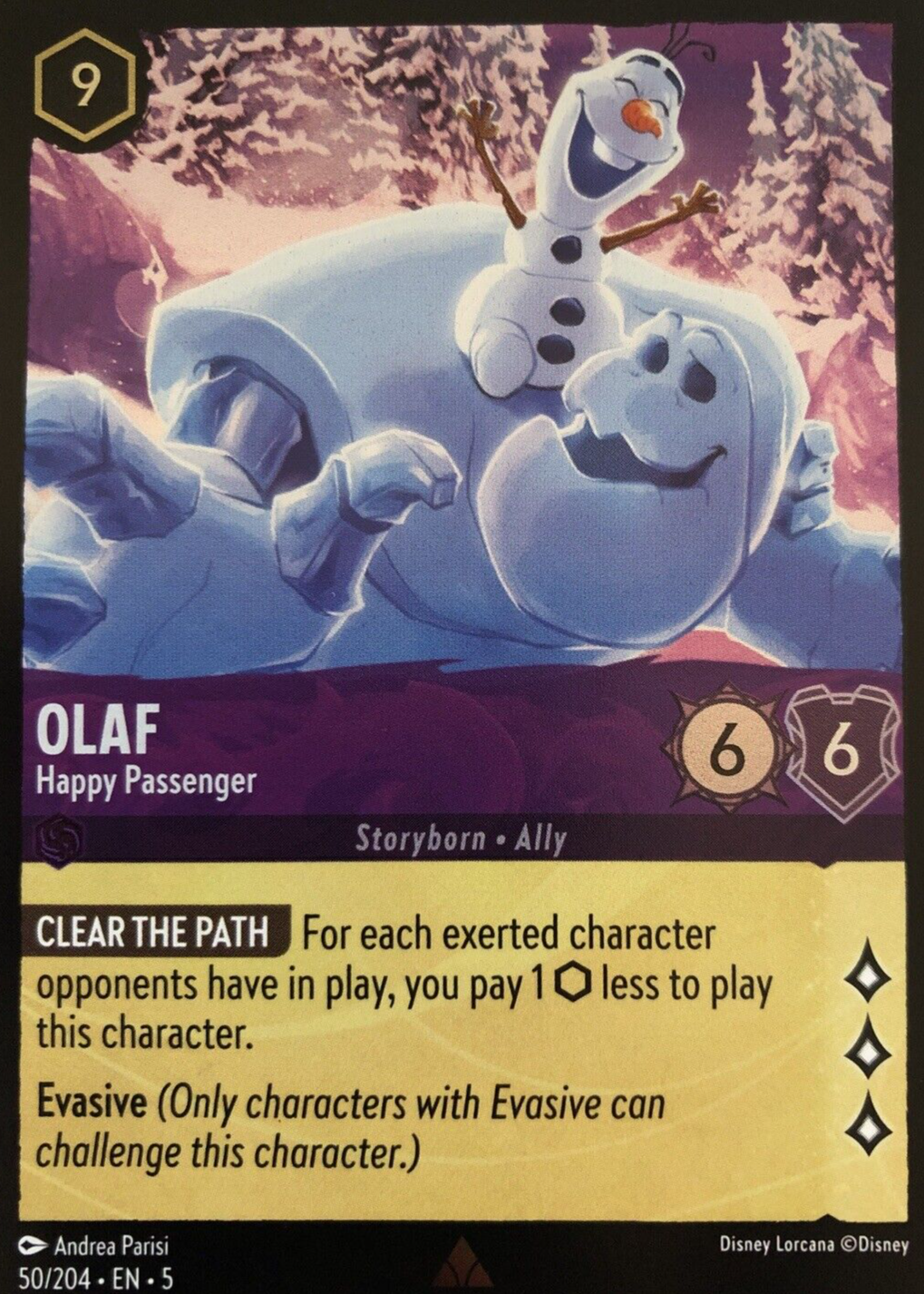 Olaf - Happy Passenger Disney Lorcana Cards Price Guide - Sports