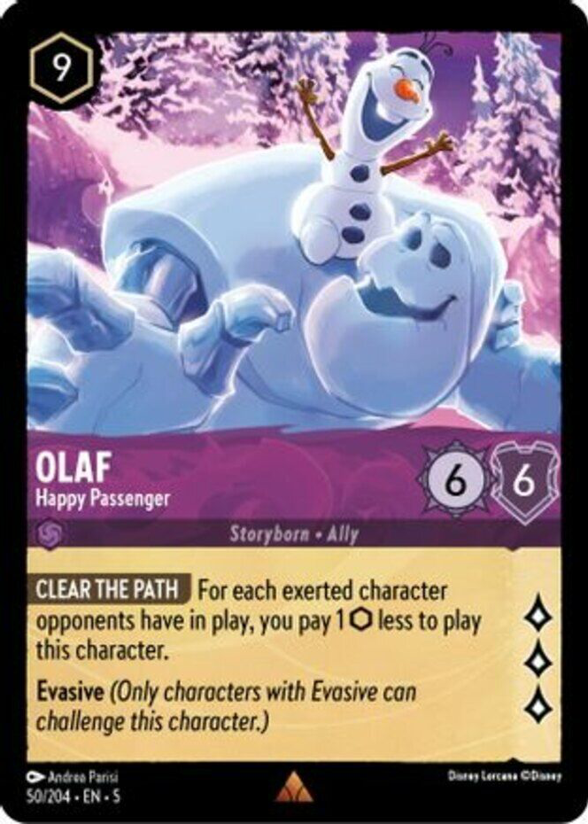 Olaf - Happy Passenger Disney Lorcana Cards Price Guide - Sports