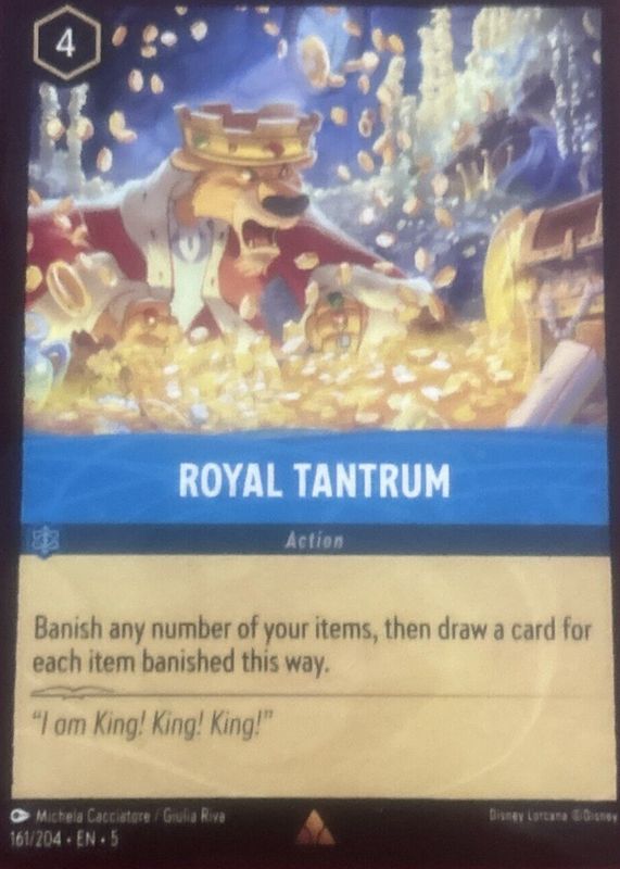 Royal Tantrum 2024 Shimmering Skies #161/204 Cold Foil RAW TCG (LIGHTLY PLAYED)