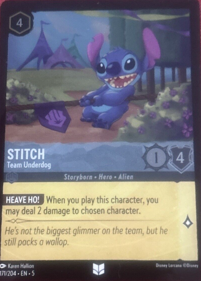 Stitch - Team Underdog 2024 Shimmering Skies #171/204 Cold Foil Price Guide  - Sports Card Investor