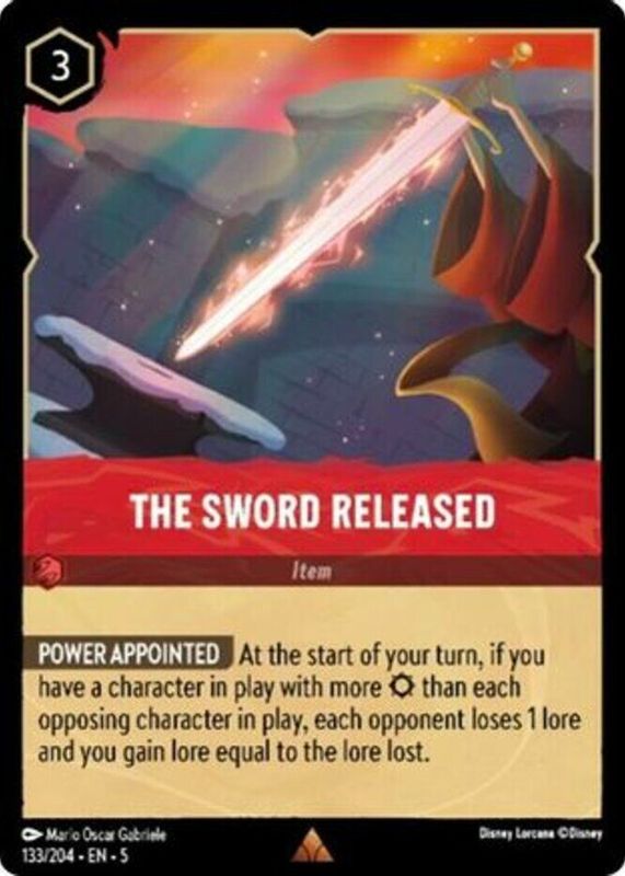 The Sword Released Disney Lorcana Cards Price Guide - Sports Card Investor