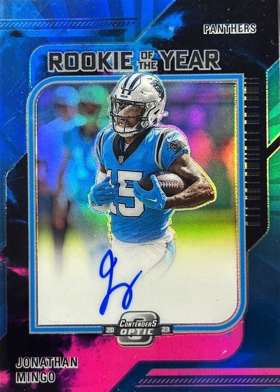 Jonathan Mingo 2023 Contenders Optic #ROY-JM Rookie of the Year Contenders Autographs - Nebula /2 SGC 9.5