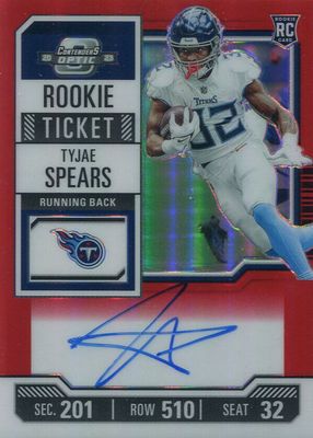 2023 Contenders Optic #138 Rookie Ticket Auto - Red (/125)