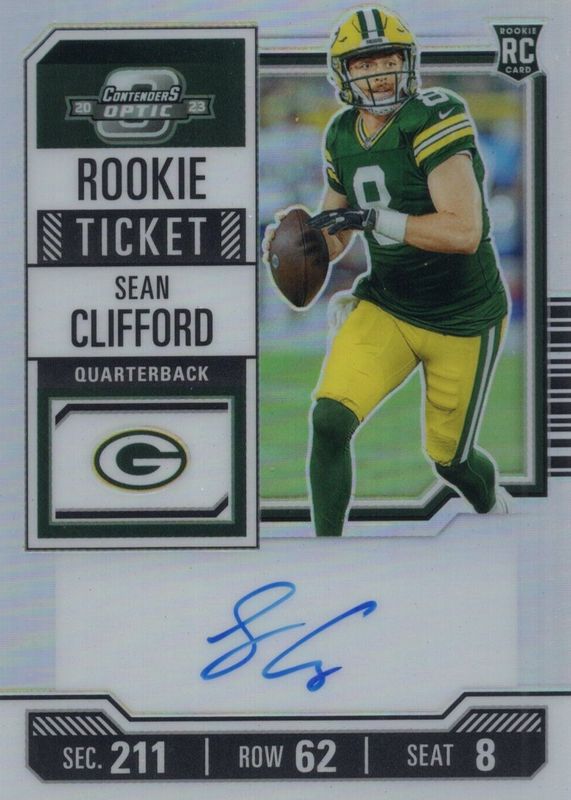 Sean Clifford 2023 Contenders Optic #132 Rookie Ticket Auto - Silver Rookie SGC 9.5