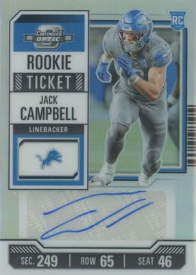 2023 Contenders Optic #173 Rookie Ticket Auto - Silver