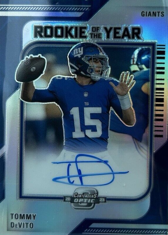 Tommy DeVito 2023 Contenders Optic #ROY-TD Rookie of the Year Contenders Autographs (/99) SGC 9.5