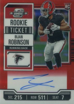 2023 Contenders Optic #103 Rookie Ticket Auto - Red (/175)