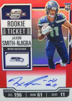 2023 Contenders Optic #117 Rookie Ticket Auto - Red (/125)