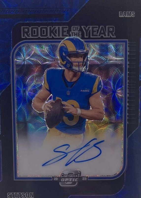 Stetson Bennett IV 2023 Contenders Optic #ROY-SB Rookie of the Year Contenders Autographs - Black Scope /25 RAW
