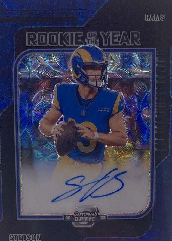 Stetson Bennett IV 2023 Contenders Optic #ROY-SB Rookie of the Year Contenders Autographs - Black Scope /25 PSA 10